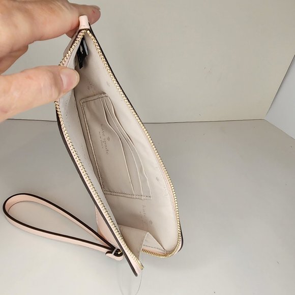 Kate Spade Medium Large Zip Wristlet - Lucy - Conch Pink - NWT - Picture 7 of 7